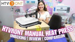 NEW HTVRONT MANUAL HEAT PRESS ︎ | UNBOXING, REVIEW, PRESS TEST