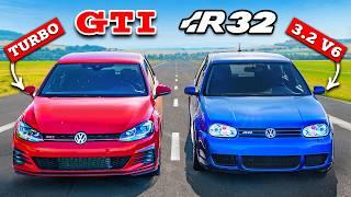 Golf GTI vs R32: DRAG RACE