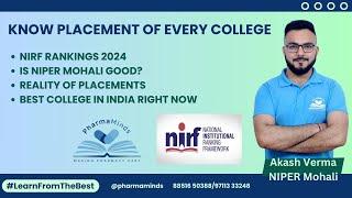 NIRF 2024 RANKINGS | PLACEMENTS OF COLLEGES REVEALED | DONT MISS IT | PHARMAMINDS