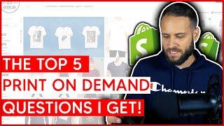 Winning POD Niches, Avoiding Saturation & MORE! (Top 5 Shopify Print On Demand Beginner Questions)