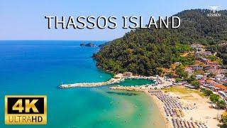 Thassos, Greece - Summer 2023 - 4K Drone Video