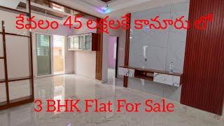 కేవలం 45 లక్షలకే 3 Bhk Flat For Sale| కానూరు లో |Contact-9966881555