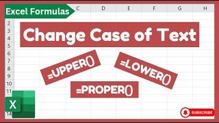 Easy Way To Change Case of the Text in Excel | How to Change Case of the Text | Urdu / Hindi