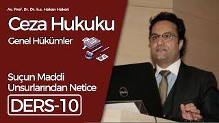 Av. Prof. Dr. Dr.h.c. Hakan Hakeri: Ceza Hukuku Genel Hükümler-10: Suçun Maddi Unsurlarından Netice