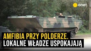 Przy polderze pojawiła się amfibia. Władze lokalne uspokajają mieszkańców