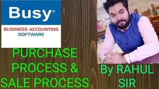 Purchase process & Sale Process in Busy LIVE | ICL CLASSES | RAHUL SINGH | BUSY FULL COURSE