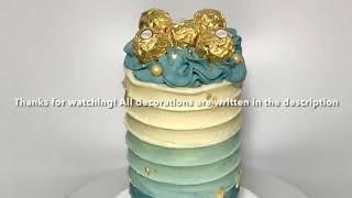 How To Make A Tall 4 inch Ombre Cake | Decorating Tutorial