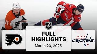 NHL Highlights | Flyers vs. Capitals - March 20, 2025