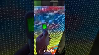 A flexible led screen that can be attached to glass