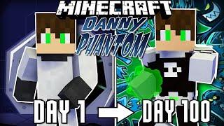 I Attempt to Survive 100 Days in Hardcore Minecraft as Danny Phantom... Here's What Happened!