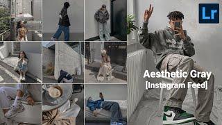 Aesthetic Gray preset | Instagram feed | lightroom preset 2021