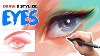 How to Draw and Stylize Eyes! - Tutorial