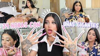 24 HORAS CON UÑAS GIGANTES Y UNA BEBÉ | Sofi Muñoz 🩷