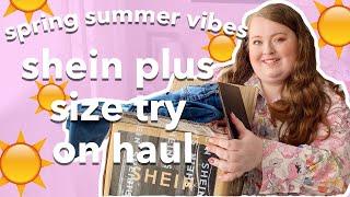 SPRING/SUMMER SHEIN PLUS SIZE TRY ON HAUL | dresses, tops, jeans & more! | 2021