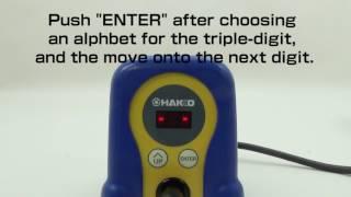 HAKKO FX-888D; how to set "Password Lock"