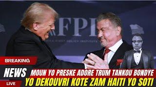 Nouvel cho:TRUMP AP FE GRO MENAS,PEP LA VLE ADOREL,MOUN MOURI ESPAY,SENDOMENG DIVIZE SOU DOSYE HAITI