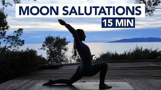 15 Min Moon Salutations | Yoga Routine For Better Sleep