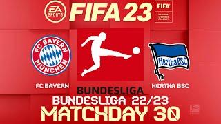 FIFA 23 Bayern Munich vs Hertha Berlin | Bundesliga 2023 | PS4 Full Match