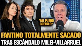 FANTINO TOTALMENTE SACADO TRAS EL ESCÁNDALO CON VILLARRUEL Y MILEI