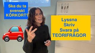 Learn swedish Ska du ta körkort? Träna på Svensk KÖRKORTSTEORI