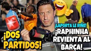 ¡DOS PARTIDOS A VINICIUS!/ ¡RAPHINHA DEJA EN RIDÍCULO AL BARÇA Y LE RIÑE LAPORTA!