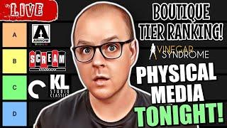 Physical MEDIA Tonight! | Boutique Label TIER Ranking 2024!