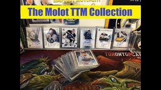 Showing off my TTM (Through the Mail) collection of autographed hockey cards!