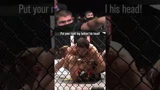 Coach Khabib in the corner of Islam Makhachev 