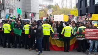 Ethiopians living in South Korea has protested against the human right violation of Saudi government