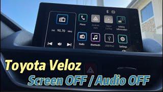 How to Screen Off / Audio Off your Toyota Veloz #toyota #toyotaveloz2022