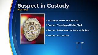 Police Arrest Suspect After In Shootout At Hotel In Montrose