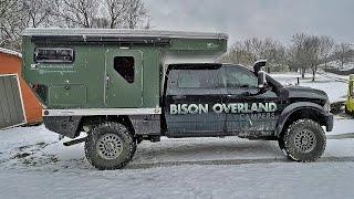 First EVER Bison Overland Custom Aluminum Truck Camper Walk Through