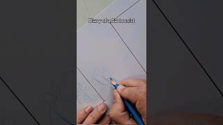 Drawing a comic strop in pencil ️ blue #howtodrawcartoons