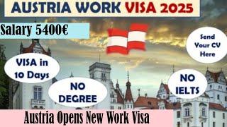 Austria Opens New Work Visa l How to Get Austria Work Permit visa