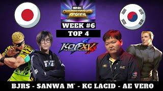 KOFXV SNK Series Online Finals TOP 4 - Week 6 (Sanwa M'/Lacid/BJRS/AE Vero) #kofxv SCSKOF15