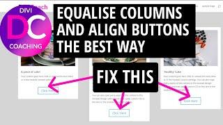 Align Buttons in Divi Columns