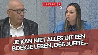 PVV'er vertelt D66-juffie even goed de WAARHEID! 'Je lukt niet alles leren uit een boekje!'