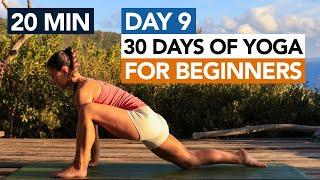 20 Min Relaxing Yoga Routine (Day 9) 30 Days of Yoga For Beginners