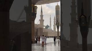 madina me barish ka video #madina