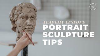 Tips for SCULPTING a PORTRAIT with clay