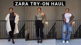 ZARA FALL/WINTER SALE TRY-ON HAUL | 12 DAYS OF VLOGAMAS: DAY 1 | SIGNED ANDREA