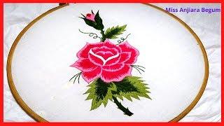 Cute Rose Hand Embroidery,Flowers Embroidery,Secrets of Embroidery 17,Embroidery, #Miss_A