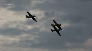 Sanicole Airshow Sunday North American T-6 Texan Harvard Trio Belgium 22 Sept 2024