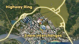 Building the Highway Ring with Custom Interchanges - Cities: Skylines - Asturis 42