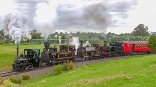 Quadruple Headed Steam Train - Narrow Gauge Steam Galore!