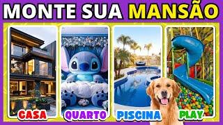 ️ MONTE SUA MANSÃO DOS SONHOS | Jogo das Escolhas | #buuquiz #quiz #montesuacasa