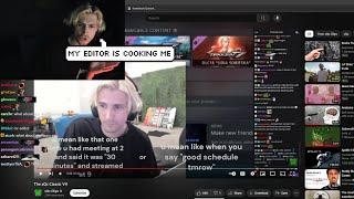 xQc reacts to his Editor exposing him