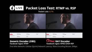 Resi.io | 30 Second Facebook LIVE RTMP vs RSP Comparison | Red Rocks Church