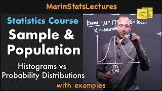 Sample and Population in Statistics | Statistics Tutorial | MarinStatsLectures