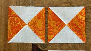 How to Make 2-Color Quarter Square Triangles: Beginner Skill Builder Sampler Quilt- Month 4, Week 2